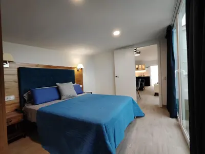 Cama o camas de una habitación en Bungalow 