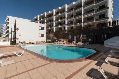 Piscina en o cerca de Apartamento junto a la playa