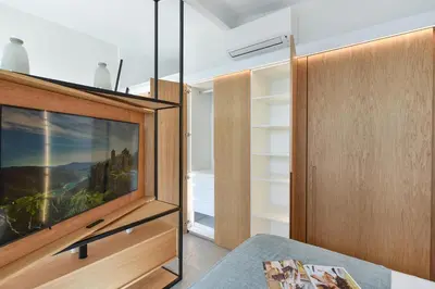 Una televisión o centro de entretenimiento en Los Canarios 629 by VillaGranCanaria