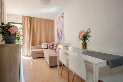 Zona de estar de Cozy apartment Playa del Inglés 47