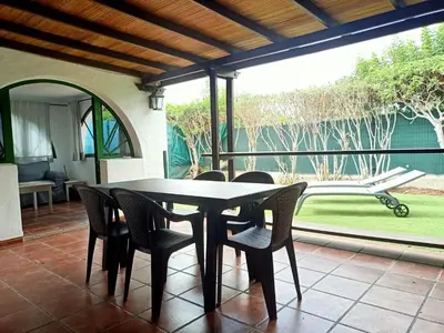 Jardín al aire libre en Bungalow en el sur de Gran Canaria