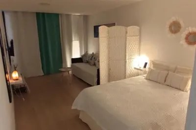 Cama o camas de una habitación en Aloha Chacho Canteras