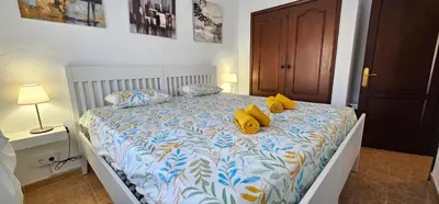 Cama o camas de una habitación en Bright Apartment Playa del Inglès