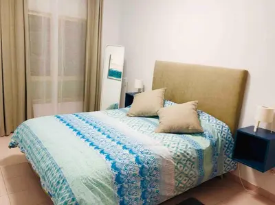 Cama o camas de una habitación en Casa playa Las Canteras