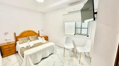 Cama o camas de una habitación en Casa residencial Maspalomas