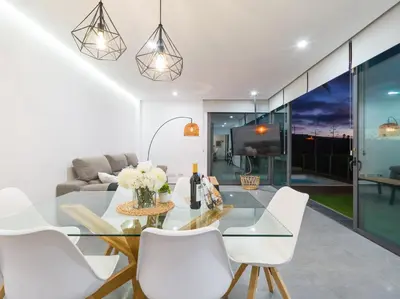 Zona de estar de Salobre Golf Villas Tabaibas