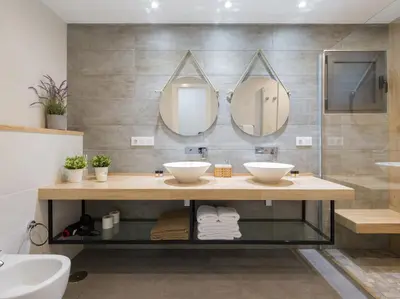 Un baño de Salobre Golf Villas Tabaibas