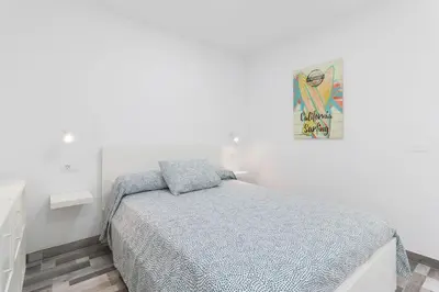 Cama o camas de una habitación en El 303, relax en Playa del Ingles