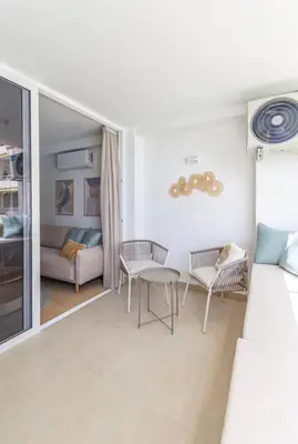 Cama o camas de una habitación en Apartamento de lujo - Zona Yumbo - Playa del Ingles