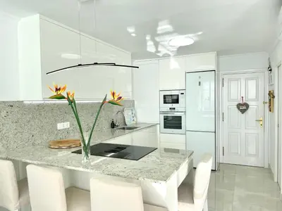 Una cocina o zona de cocina en Doñana 1021