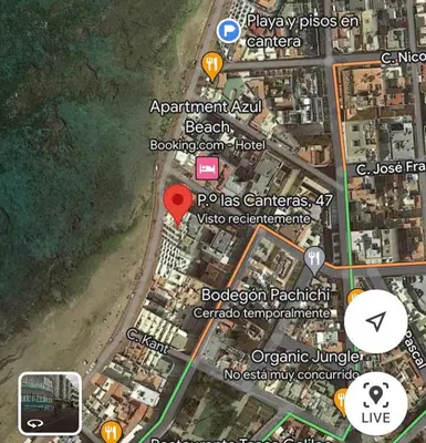 Plano de Green Beach Las Canteras