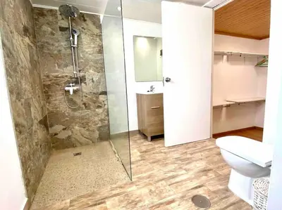Un baño de Villa Montaña