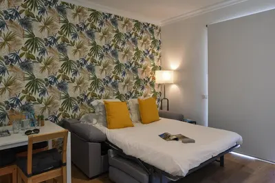 Cama o camas de una habitación en Maranuelas Beachfront 305 FP by VillaGranCanaria