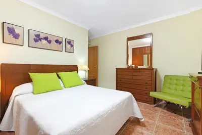 Cama o camas de una habitación en Mar y Sol Salinetas