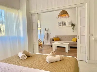 Cama o camas de una habitación en Las Brisas 2 by SunHousesCanarias