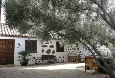 Jardín al aire libre en La casa vieja de la Montaña