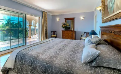Cama o camas de una habitación en Villa Monte Leon