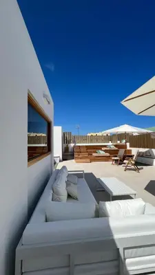 Zona de estar de C-10 Vegueta Apartment - Private Rooftop Pool