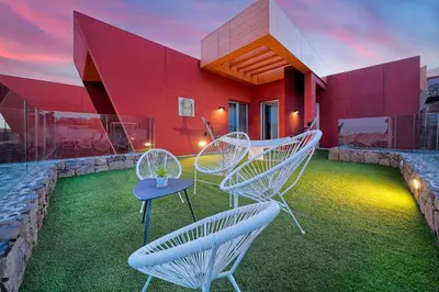 Jardín al aire libre en Villa Cacemar Salobre Golf