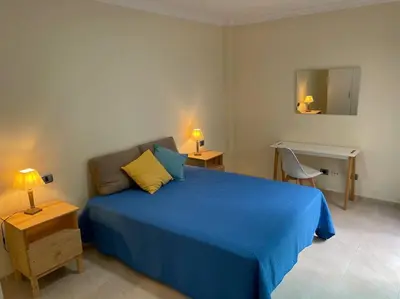 Cama o camas de una habitación en Cycling Holiday, 11 km from Arguineguín