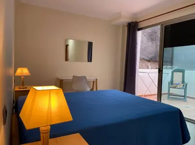 Cama o camas de una habitación en Cycling Holiday, 11 km from Arguineguín