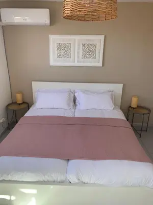 Cama o camas de una habitación en Ocean view sunset terrace - near Anfi del Mar
