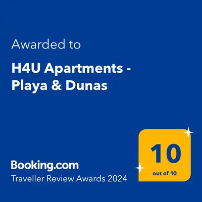 Certificado, premio, señal o documento que está expuesto en H4U Apartments - Playa & Dunas