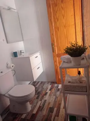 Un baño de Casa en la playa, Aldea Coast