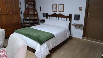 Cama o camas de una habitación en Casa Santana Segura