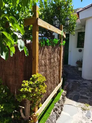 Jardín al aire libre en Casa Santana Segura