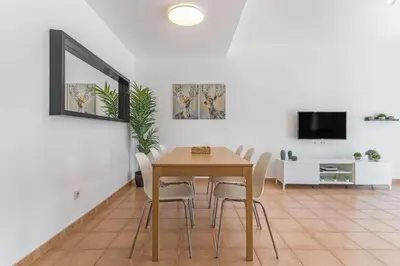 Una televisión o centro de entretenimiento en Residencial Las Candelarias 36