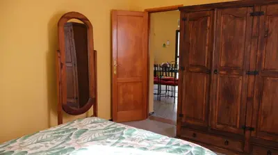 Cama o camas de una habitación en Casa rural Finca Don Amado, San Mateo