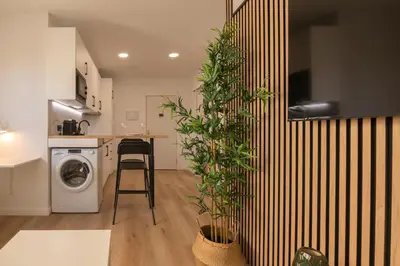 Una cocina o zona de cocina en Macaronesia Apartment