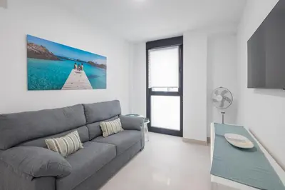 Zona de estar de Casa Arrullo Las Canteras - next to the beach