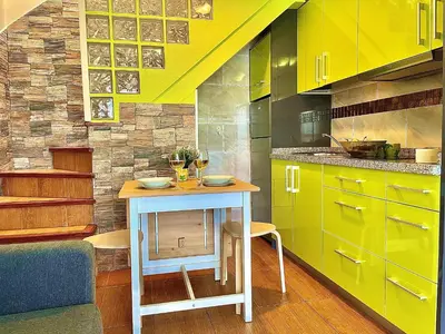 Una cocina o zona de cocina en Bungalow Dunaflor Verde 5 by SunHousesCanarias