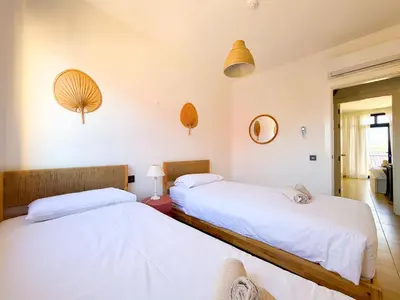 Cama o camas de una habitación en Meloneras by the sea by CanaryScape