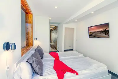 Cama o camas de una habitación en Casa al Mar