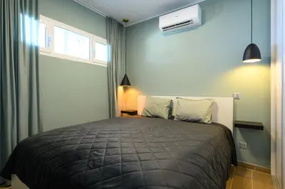 Cama o camas de una habitación en Green Dream apartment