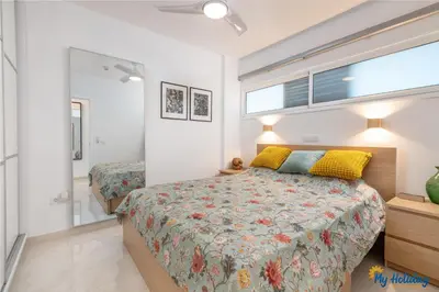 Cama o camas de una habitación en Mountain & Ocean Oasis