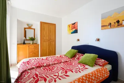 Cama o camas de una habitación en Sol y Playa