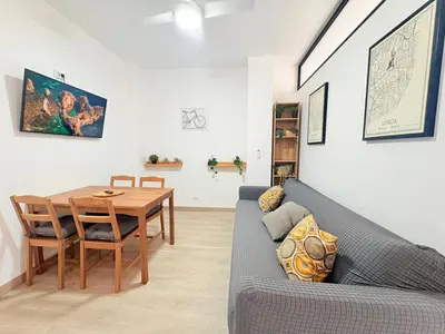 Zona de estar de Castle Garden Beach Flat