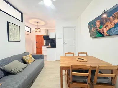 Zona de estar de Castle Garden Beach Flat