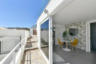 Un balcón o terraza de SeaView Studio Haven by VillaGranCanaria