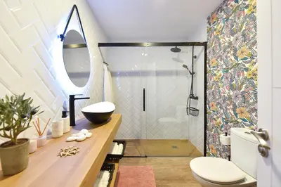 Un baño de Apartamento Deluxe en Cruce de Arinaga GRANEL