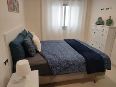 Cama o camas de una habitación en Apartamento Vega Arguineguin