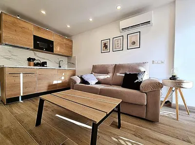 Una cocina o zona de cocina en Un pisito en Maspalomas