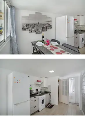 Una cocina o zona de cocina en Villa Monica