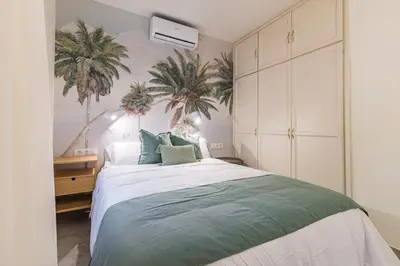 Cama o camas de una habitación en Home2Book Casa del Palmeral Maspalomas, BBQ&Garden