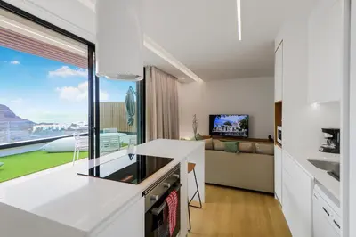 Una cocina o zona de cocina en Paraisos de Agaete Penthouse Views