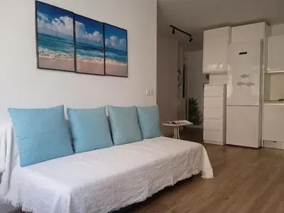 Una cocina o zona de cocina en De casa al mar